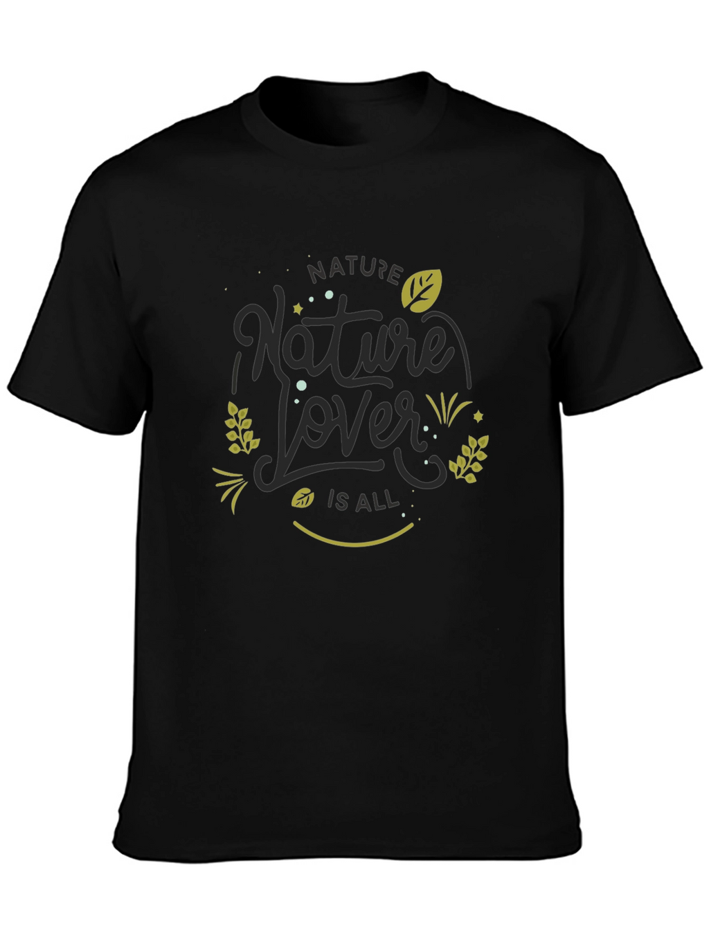 Nature Lover Black Graphic Tee
