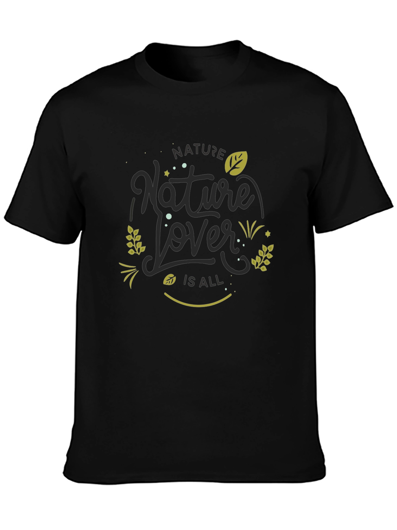 Nature Lover Black Graphic Tee