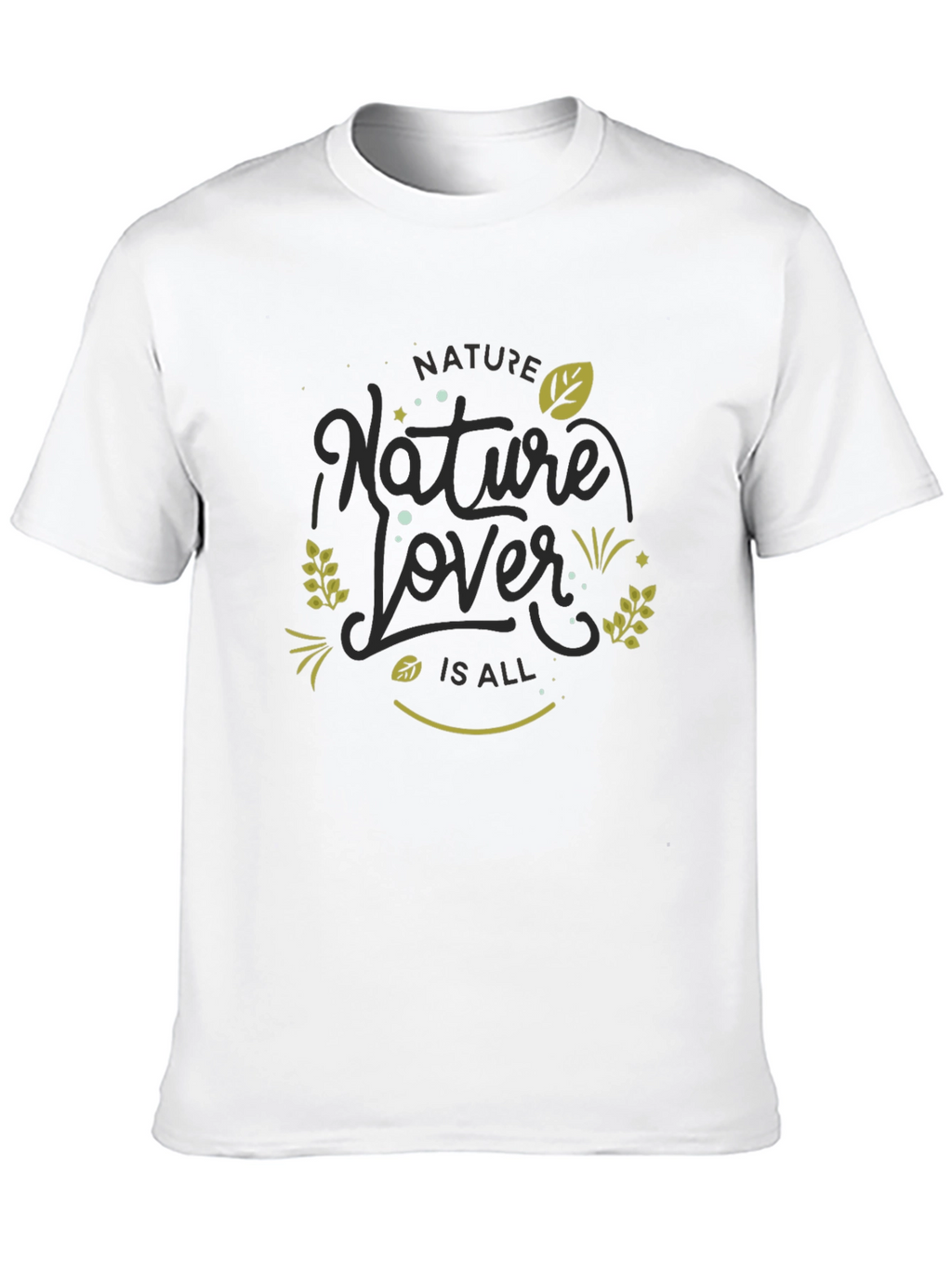Nature Lover Black Graphic Tee