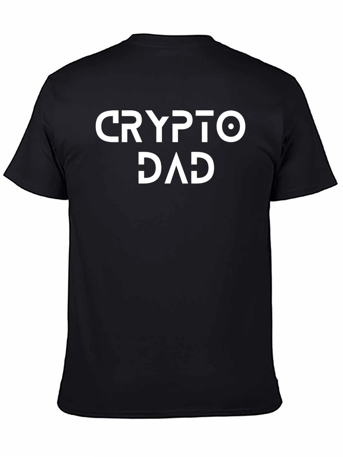 Crypto Dad Graphic Tee - Black Cotton T-Shirt
