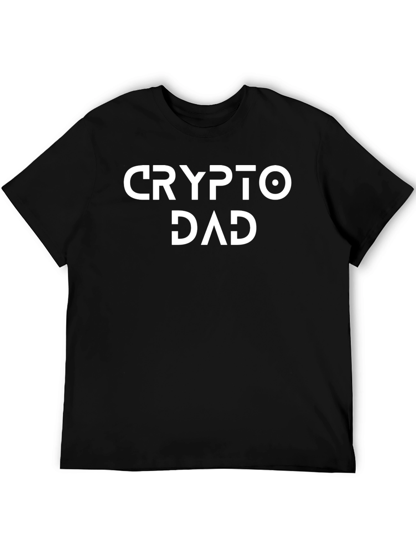 Crypto Dad Graphic Tee - Black Cotton T-Shirt