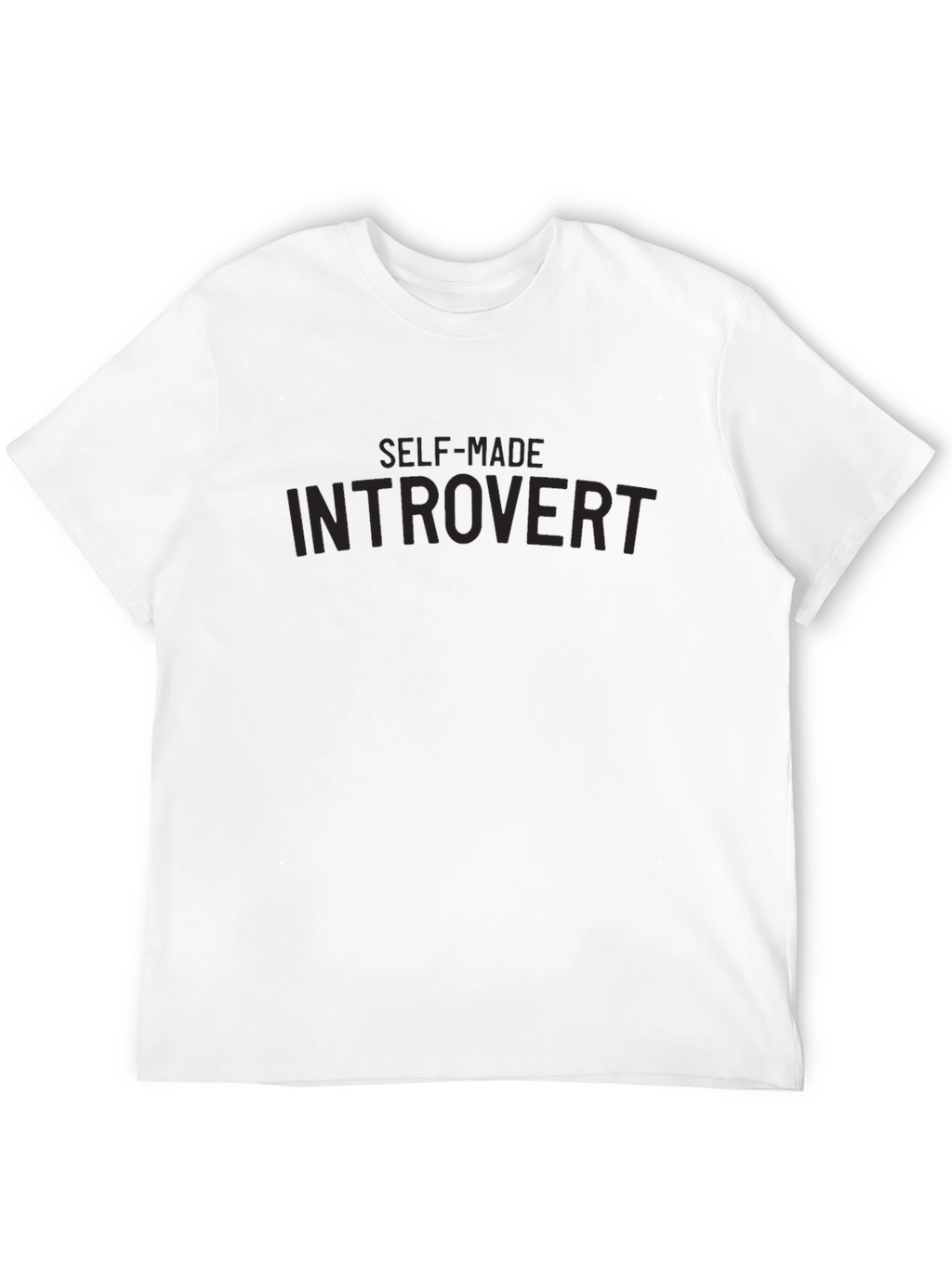 Self-Made Introvert T-Shirt - Classic Black Crew Neck
