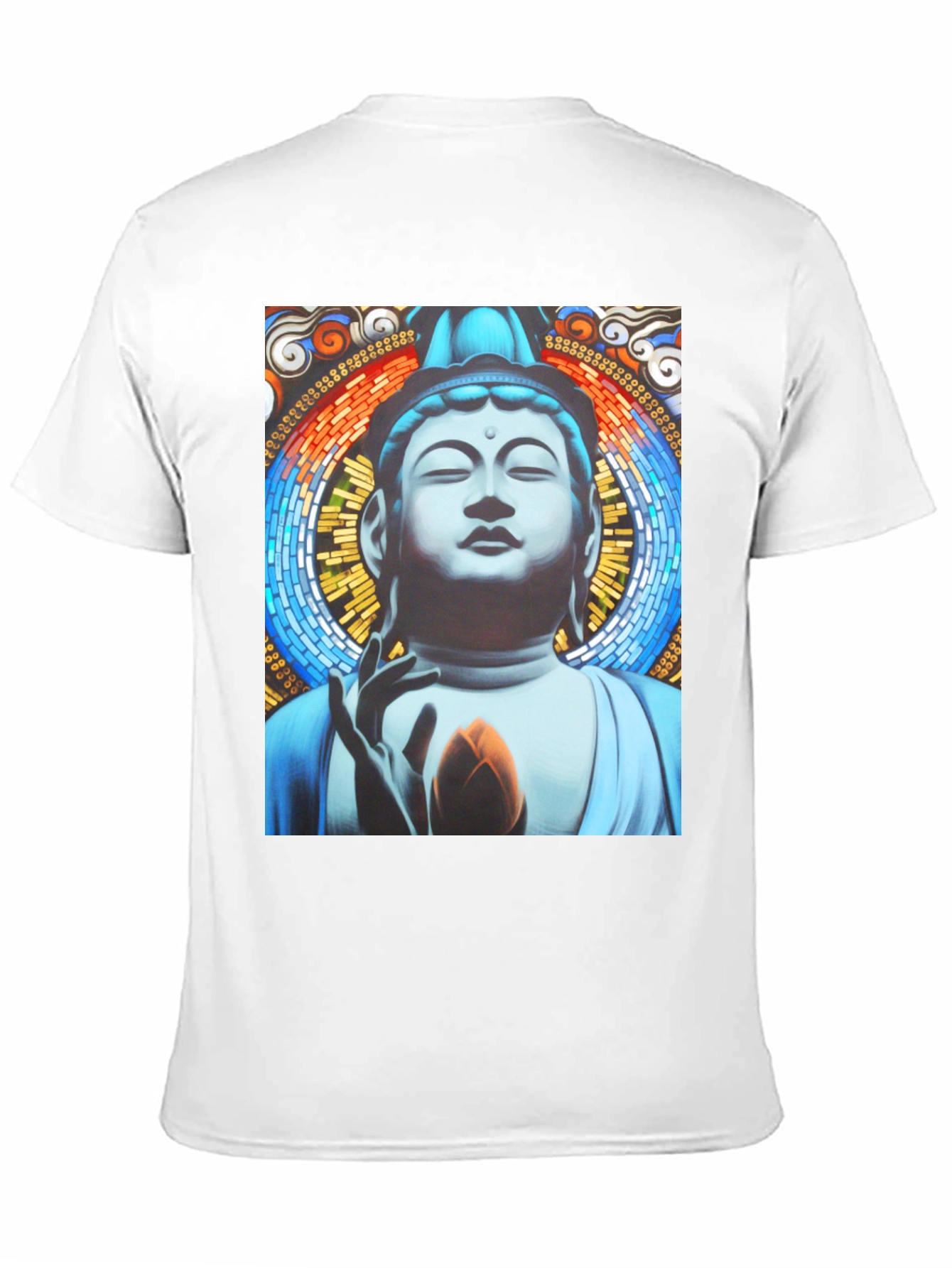 Buddha Graphic Print Black T-Shirt
