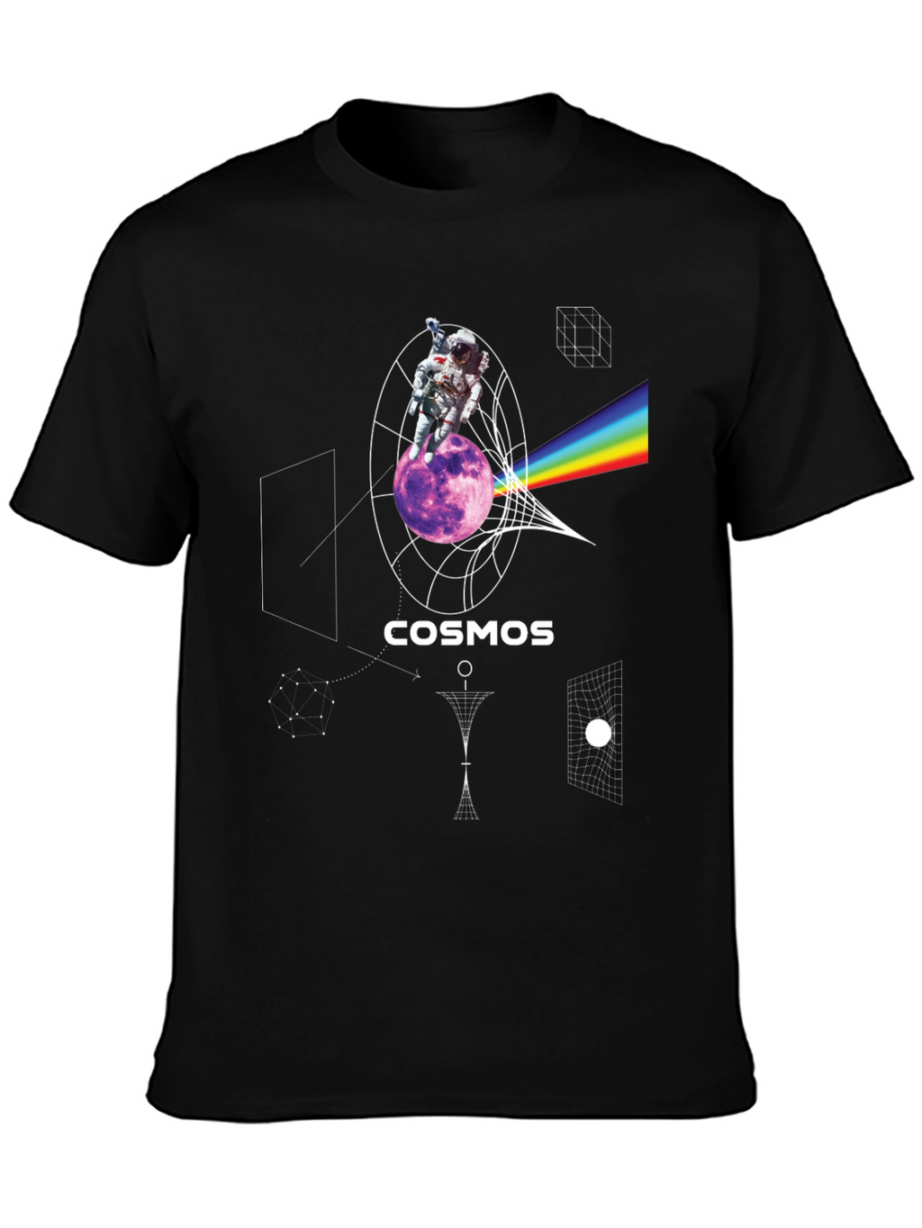 Cosmos Astronaut Graphic Print T-Shirt