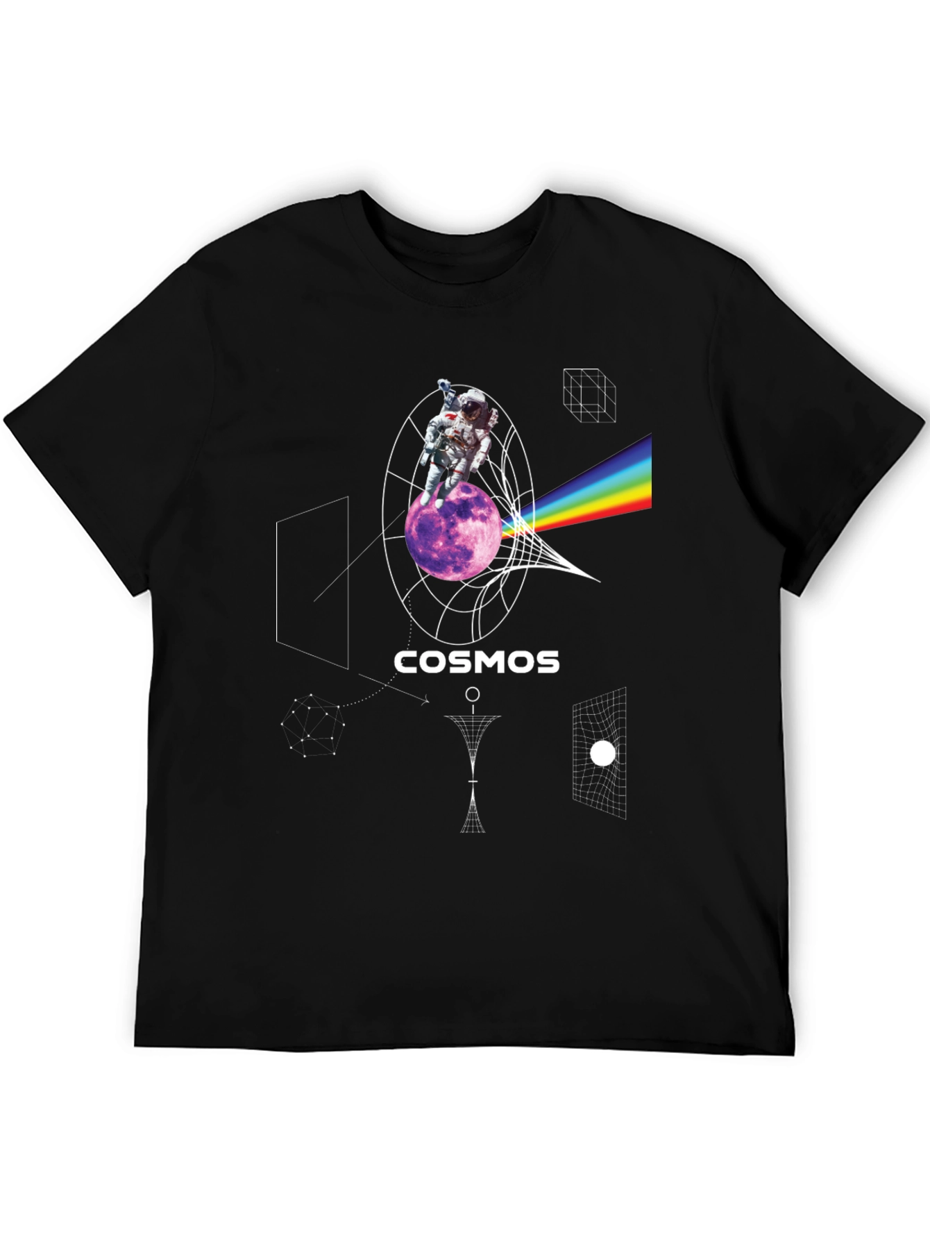 Cosmos Astronaut Graphic Print T-Shirt