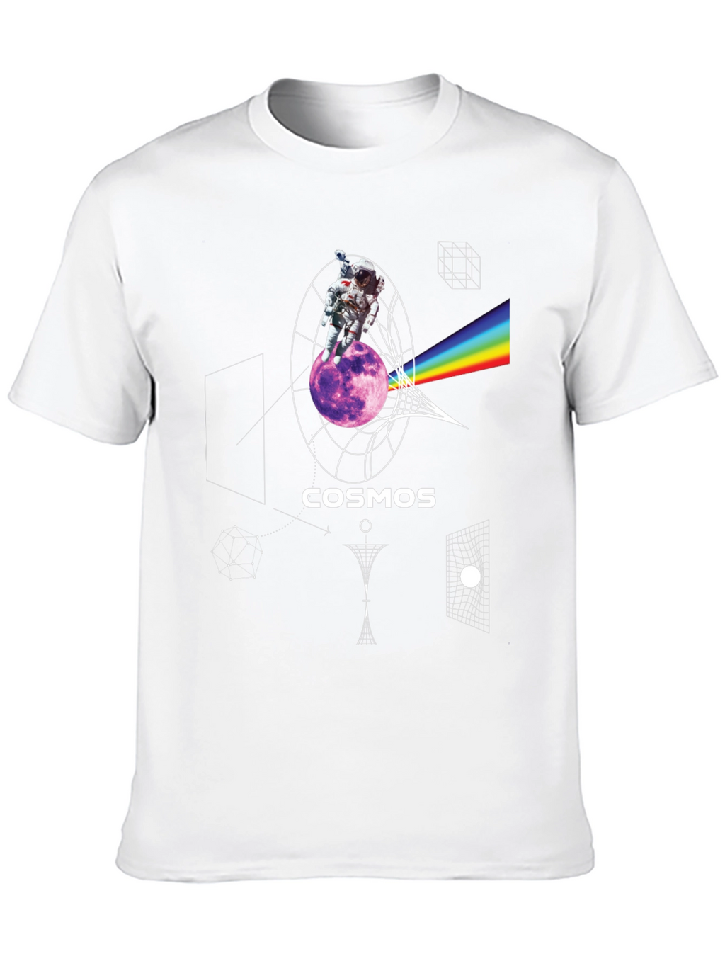 Cosmos Astronaut Graphic Print T-Shirt