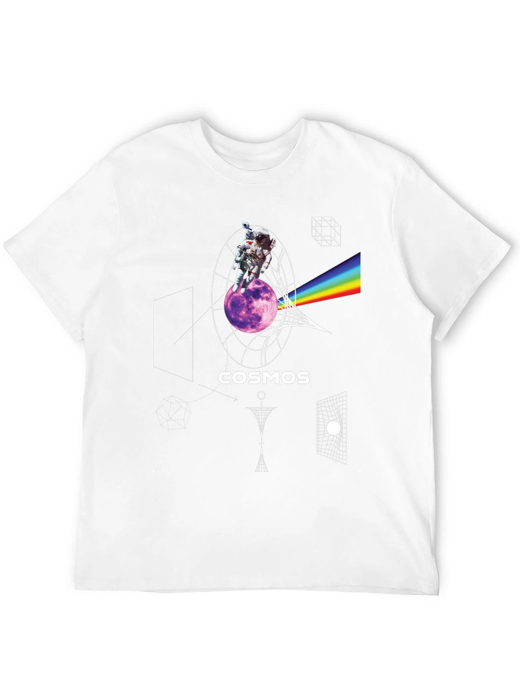 Cosmos Astronaut Graphic Print T-Shirt