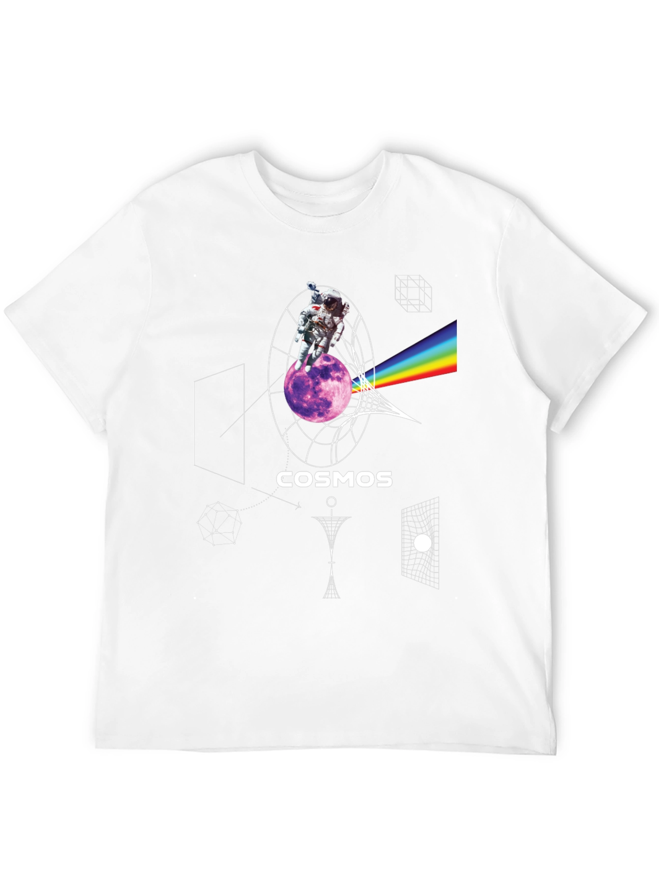 Cosmos Astronaut Graphic Print T-Shirt