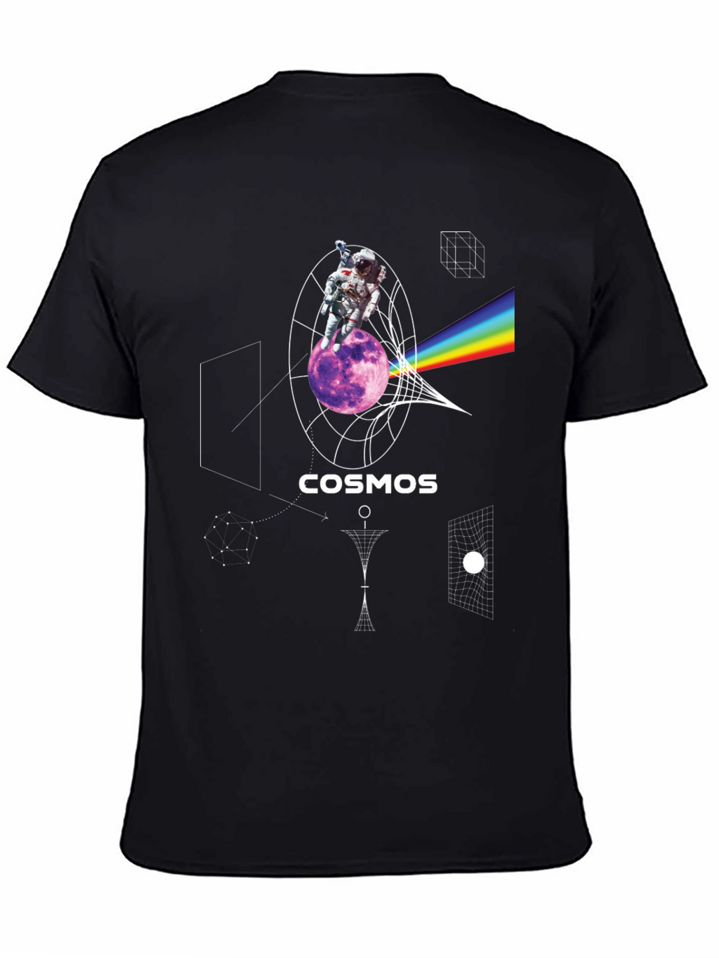 Cosmos Astronaut Graphic Print T-Shirt