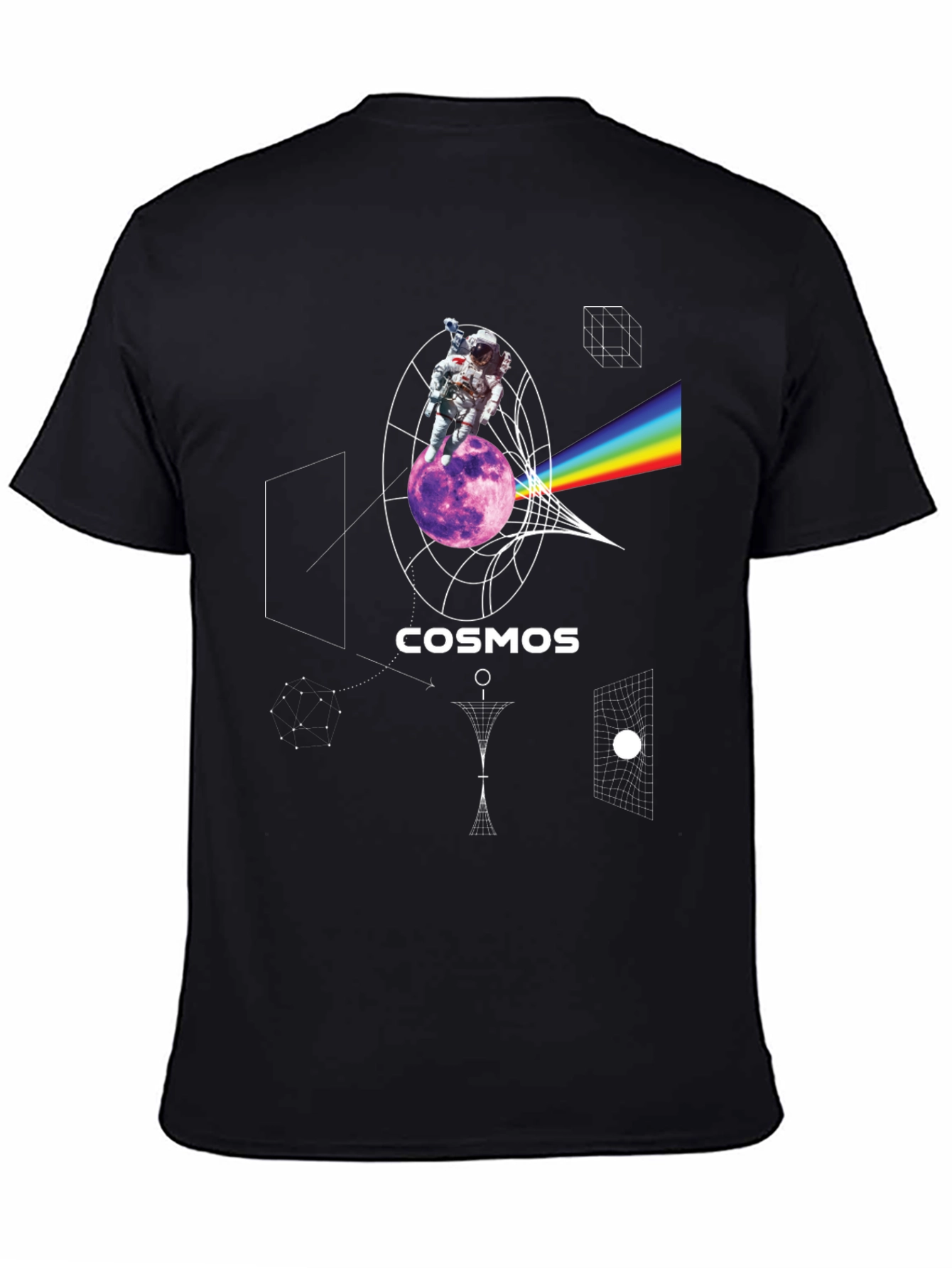 Cosmos Astronaut Graphic Print T-Shirt