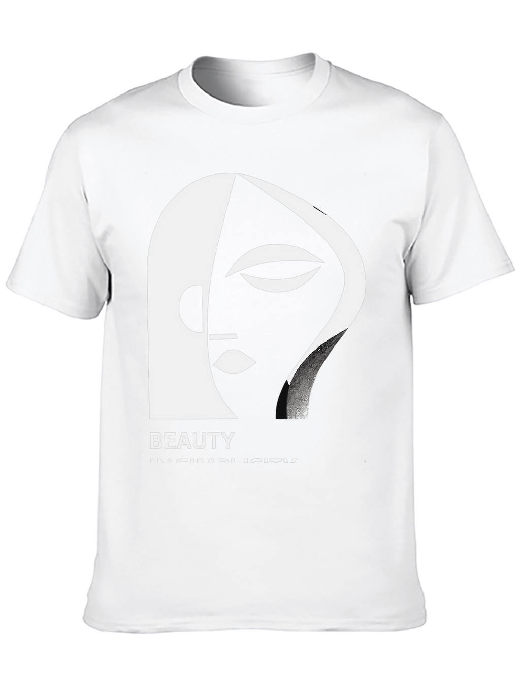 Abstract Face Graphic T-Shirt: Beauty in Simplicity