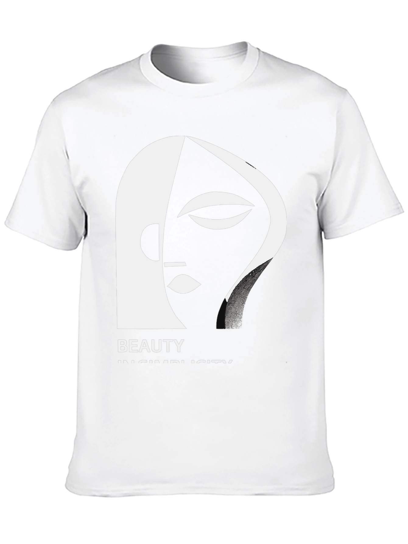 Abstract Face Graphic T-Shirt: Beauty in Simplicity