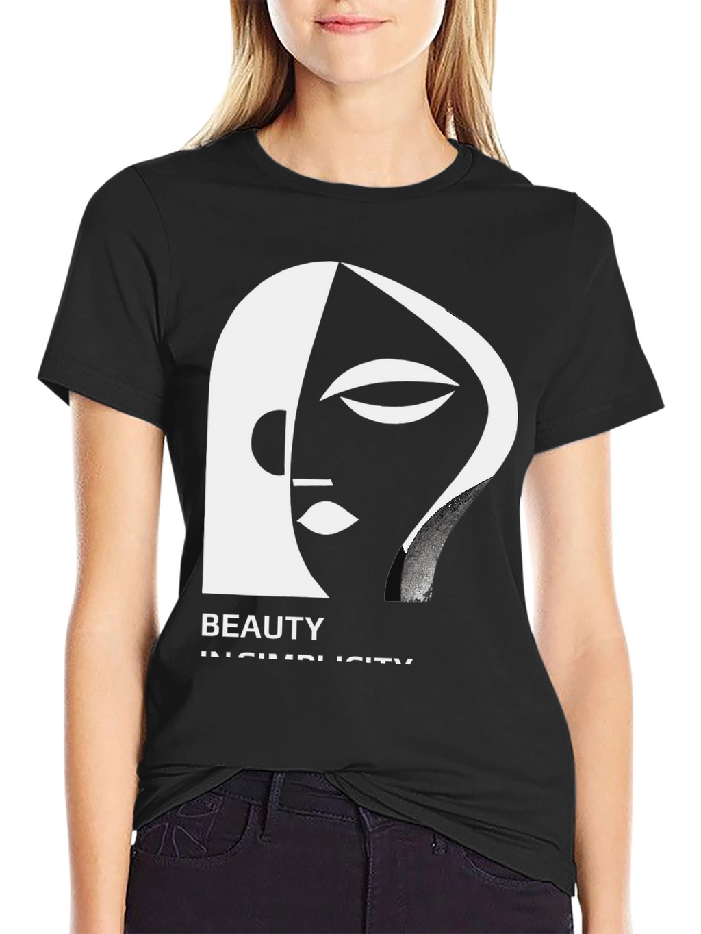 Abstract Face Graphic T-Shirt: Beauty in Simplicity