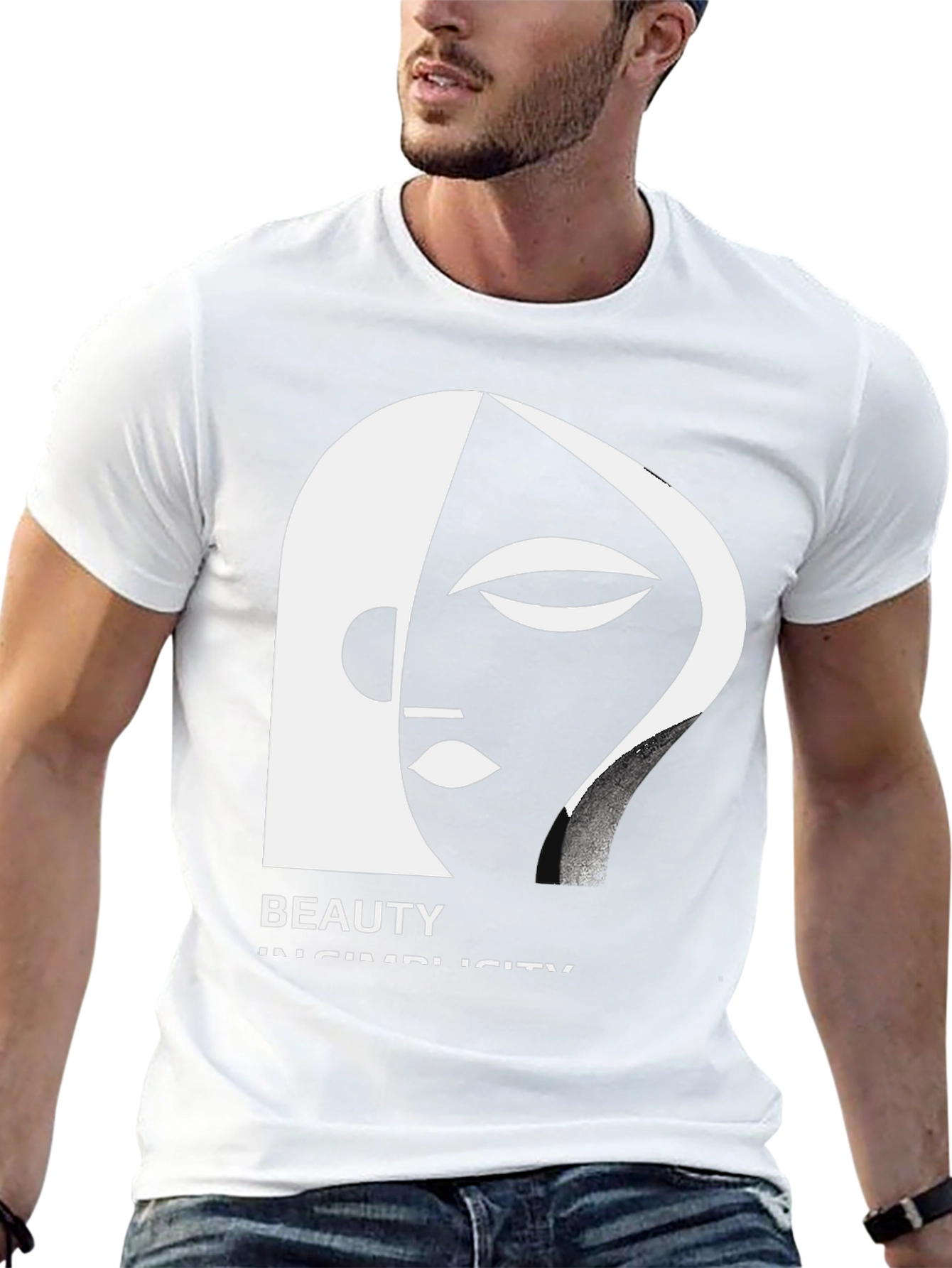 Abstract Face Graphic T-Shirt: Beauty in Simplicity