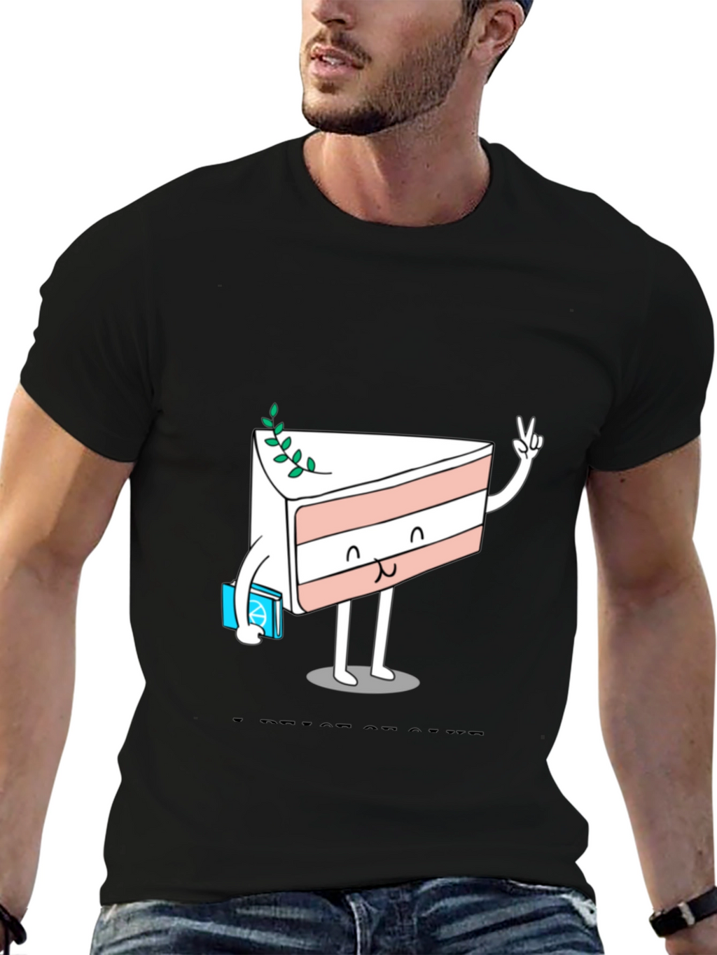 Cake Slice Cartoon Graphic Tee