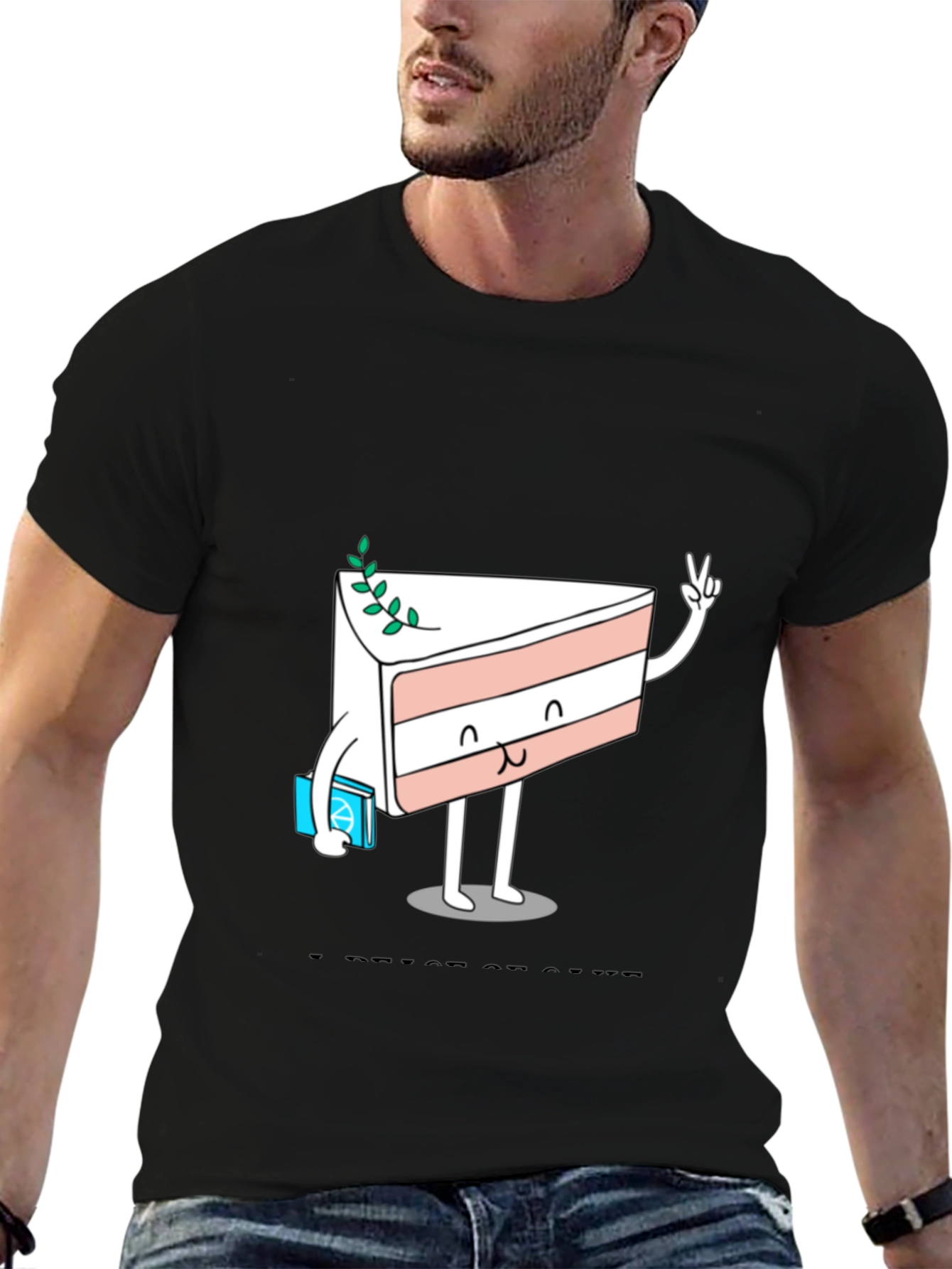 Cake Slice Cartoon Graphic Tee