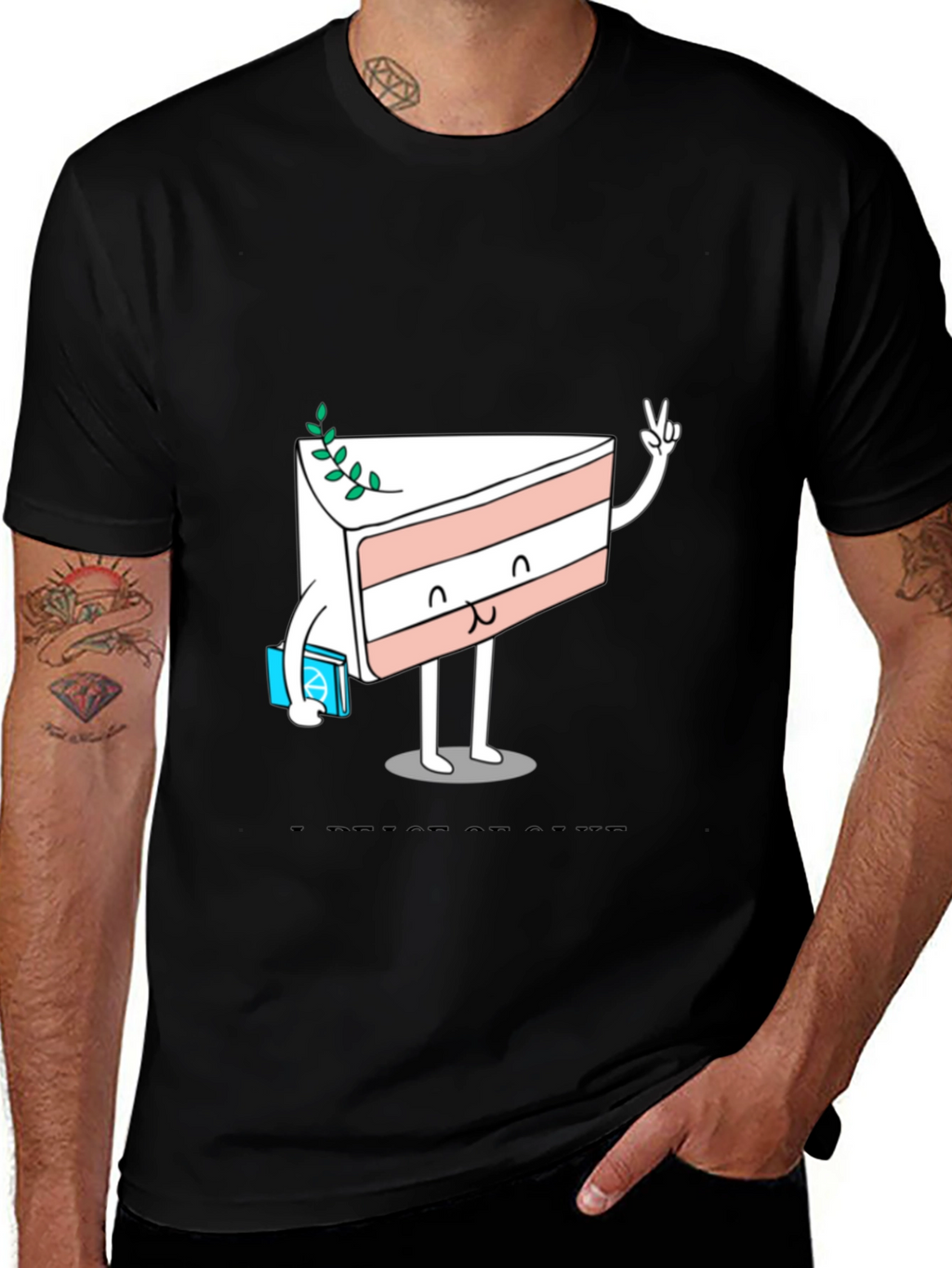 Cake Slice Cartoon Graphic Tee