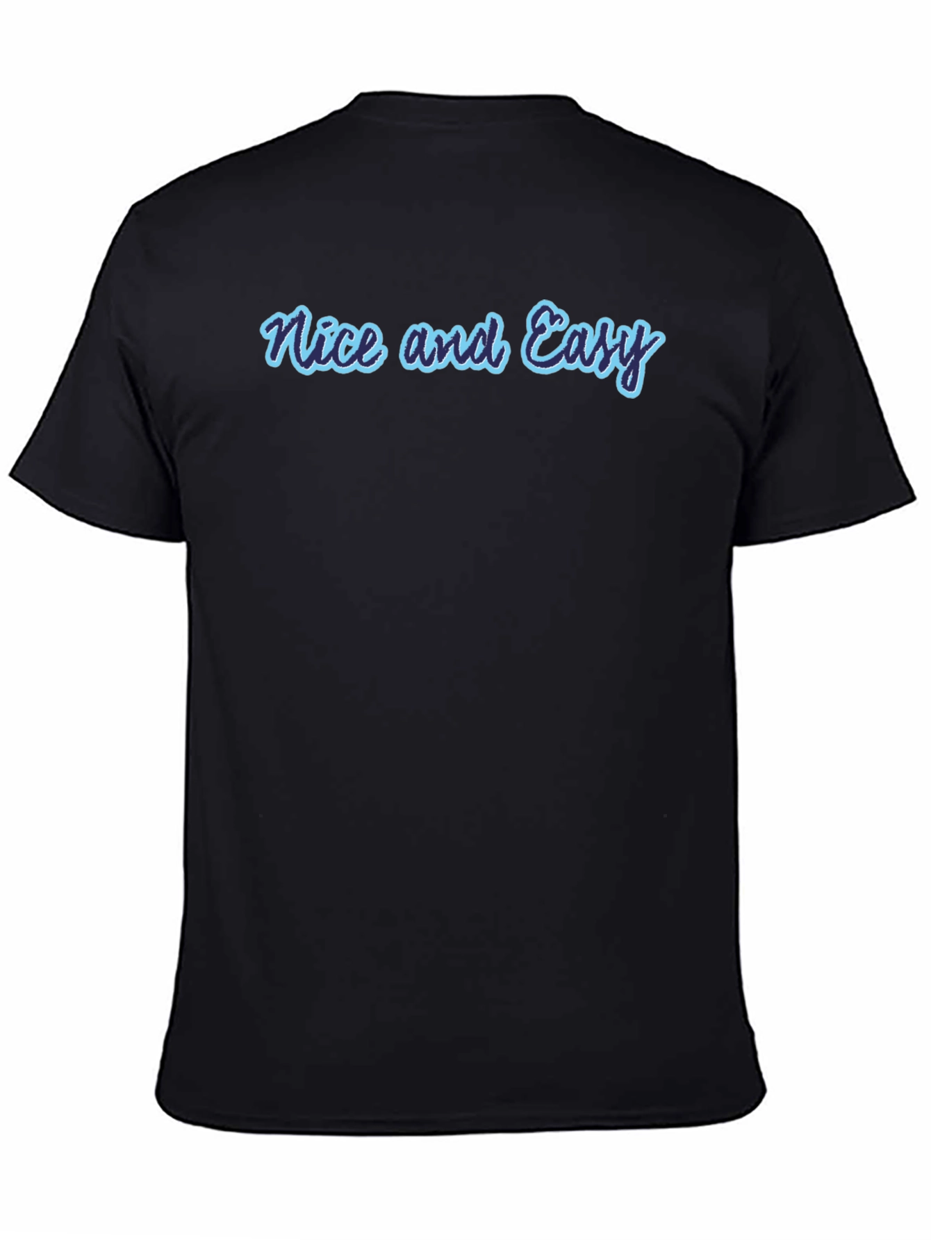 Nice and Easy Graphic Tee - Casual Black T-Shirt