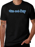 Nice and Easy Graphic Tee - Casual Black T-Shirt