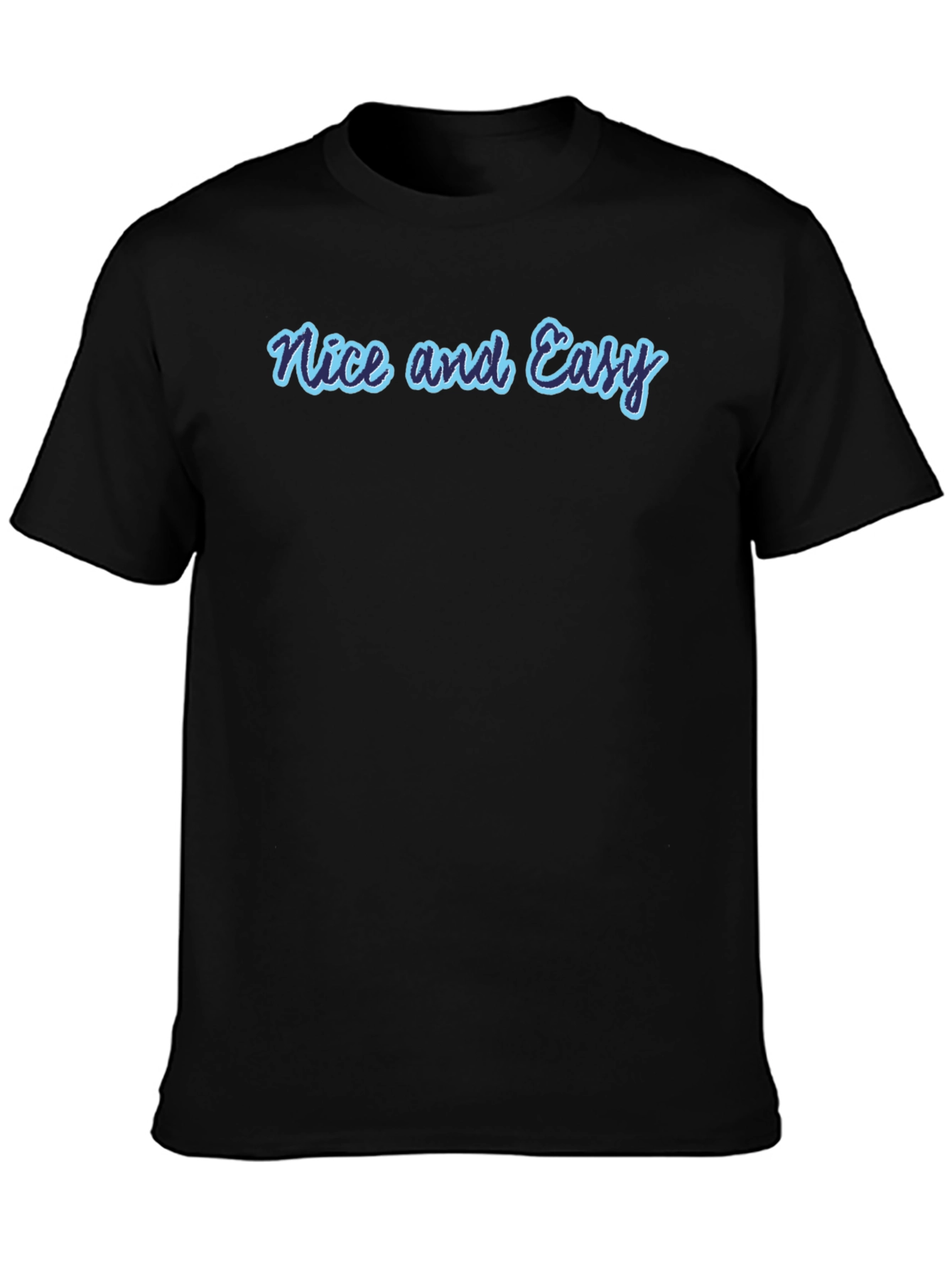 Nice and Easy Graphic Tee - Casual Black T-Shirt