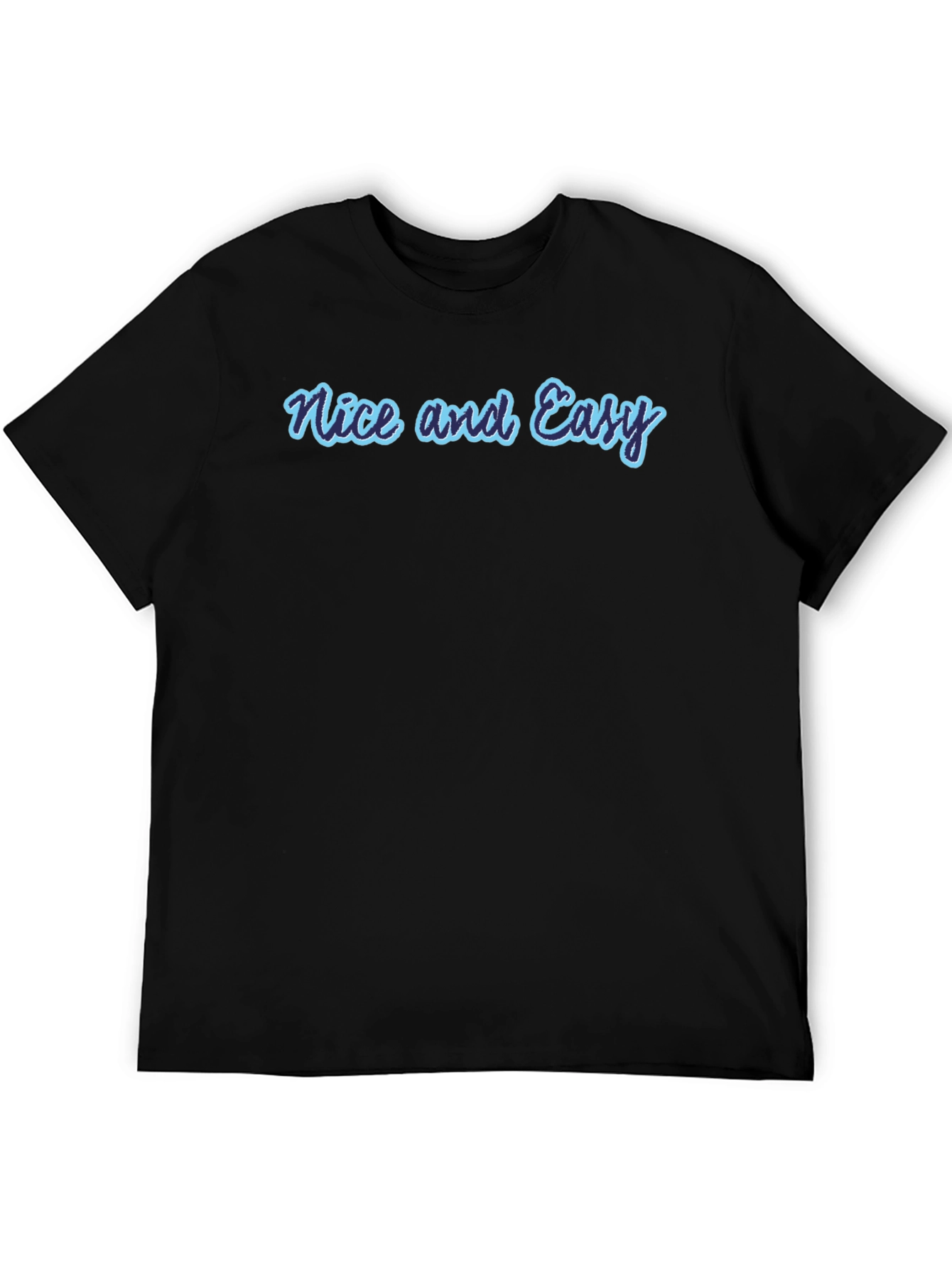 Nice and Easy Graphic Tee - Casual Black T-Shirt