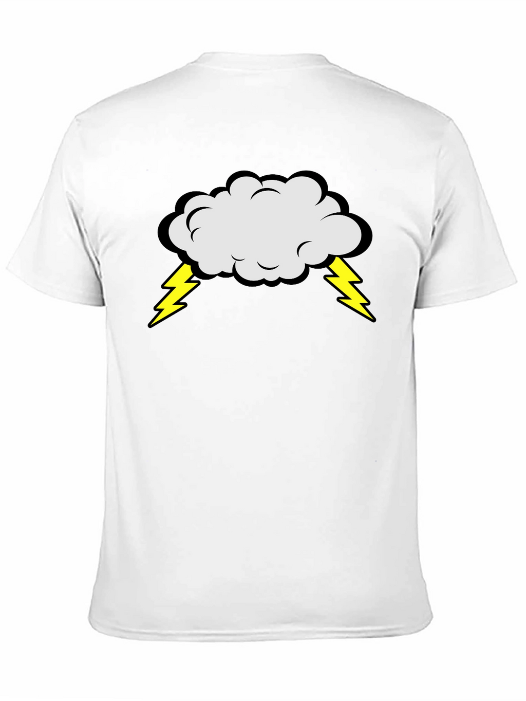 Stormy Cloud T-Shirt - Mens Black Cotton Tee