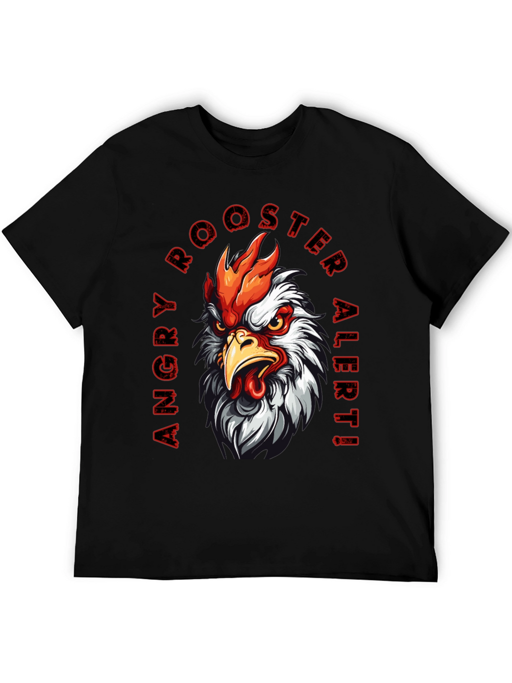 Angry Rooster Alert Graphic Tee