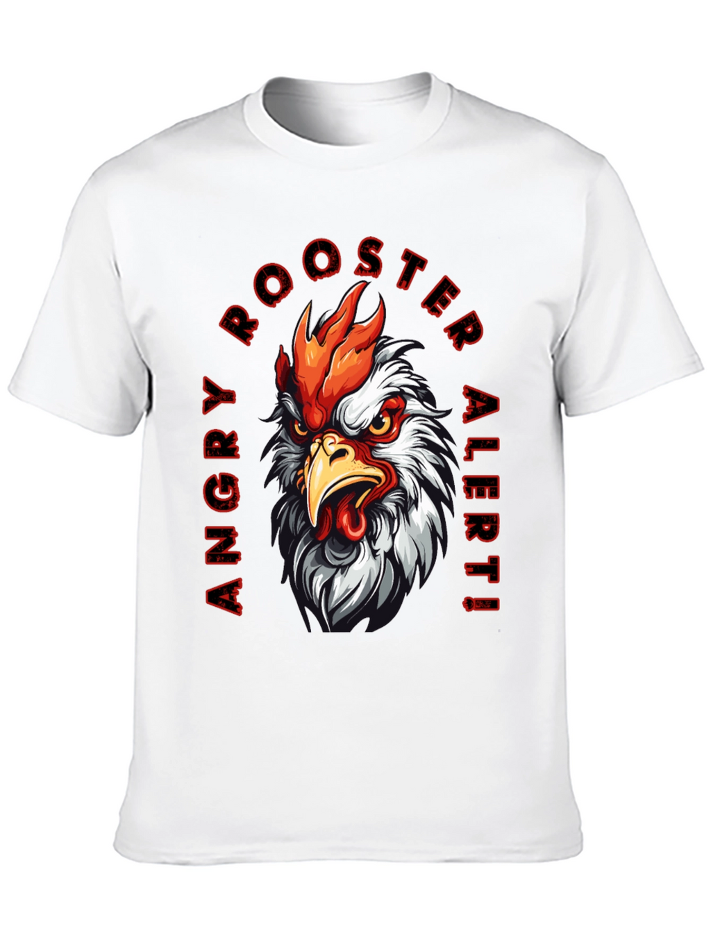 Angry Rooster Alert Graphic Tee