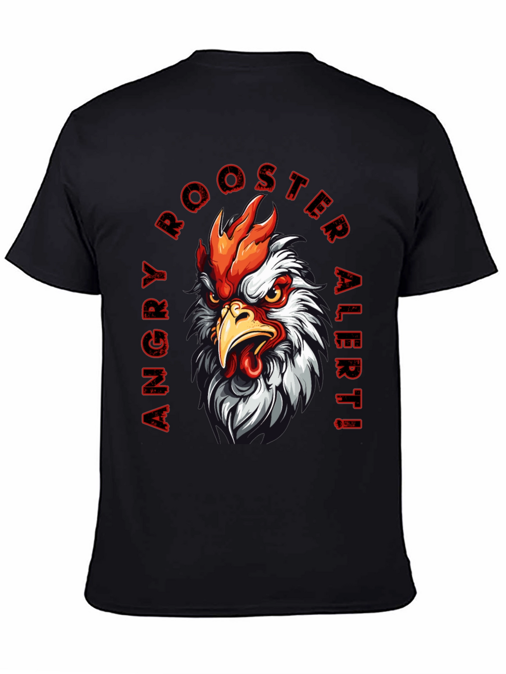 Angry Rooster Alert Graphic Tee