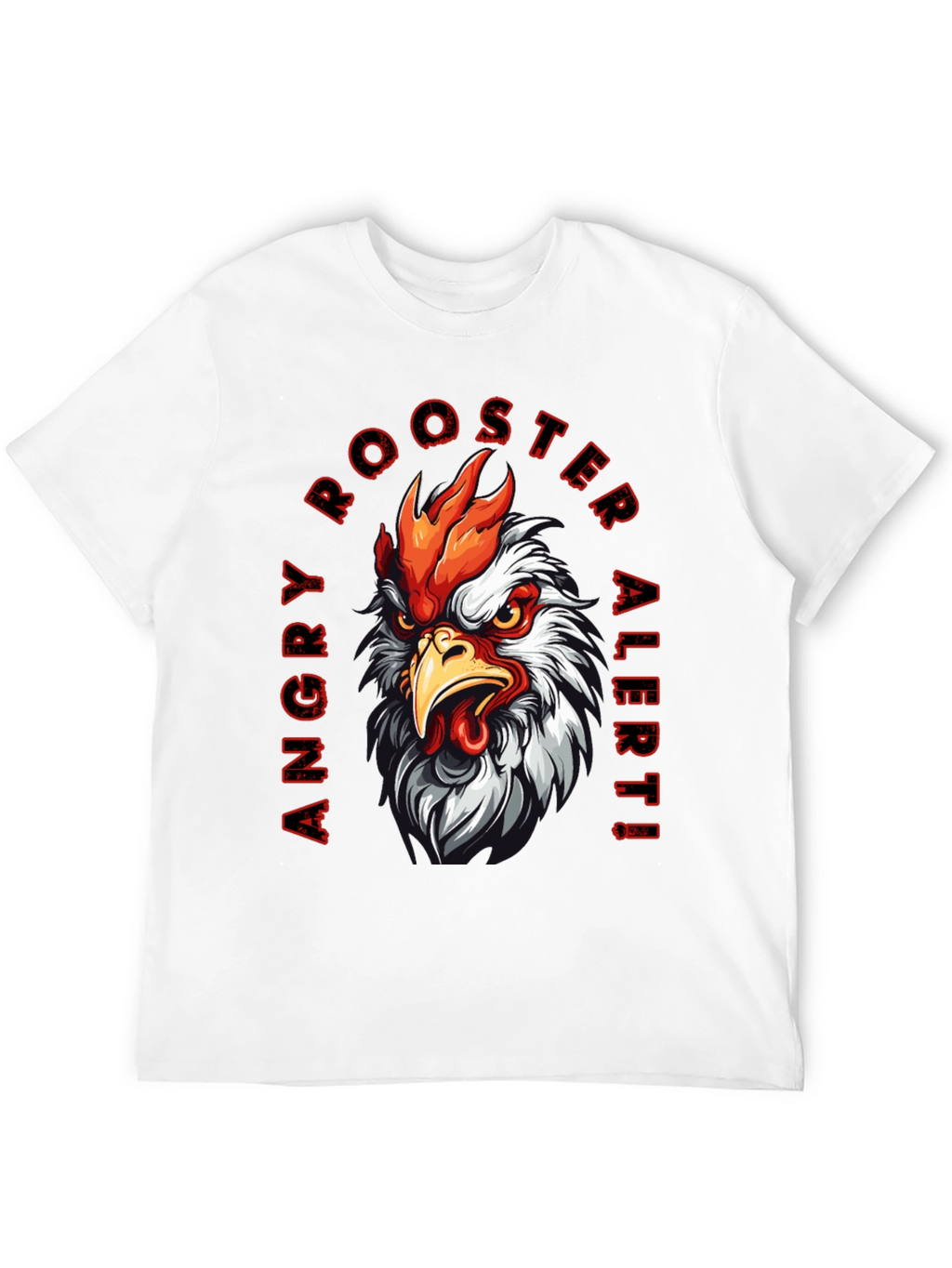 Angry Rooster Alert Graphic Tee