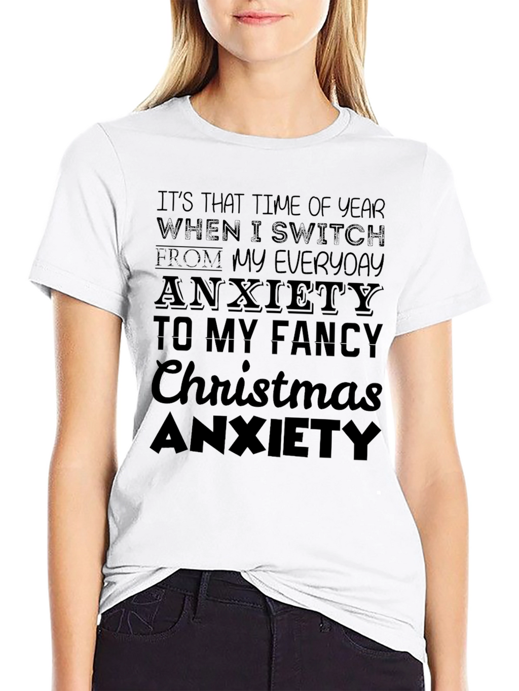 Funny Christmas Anxiety T-Shirt