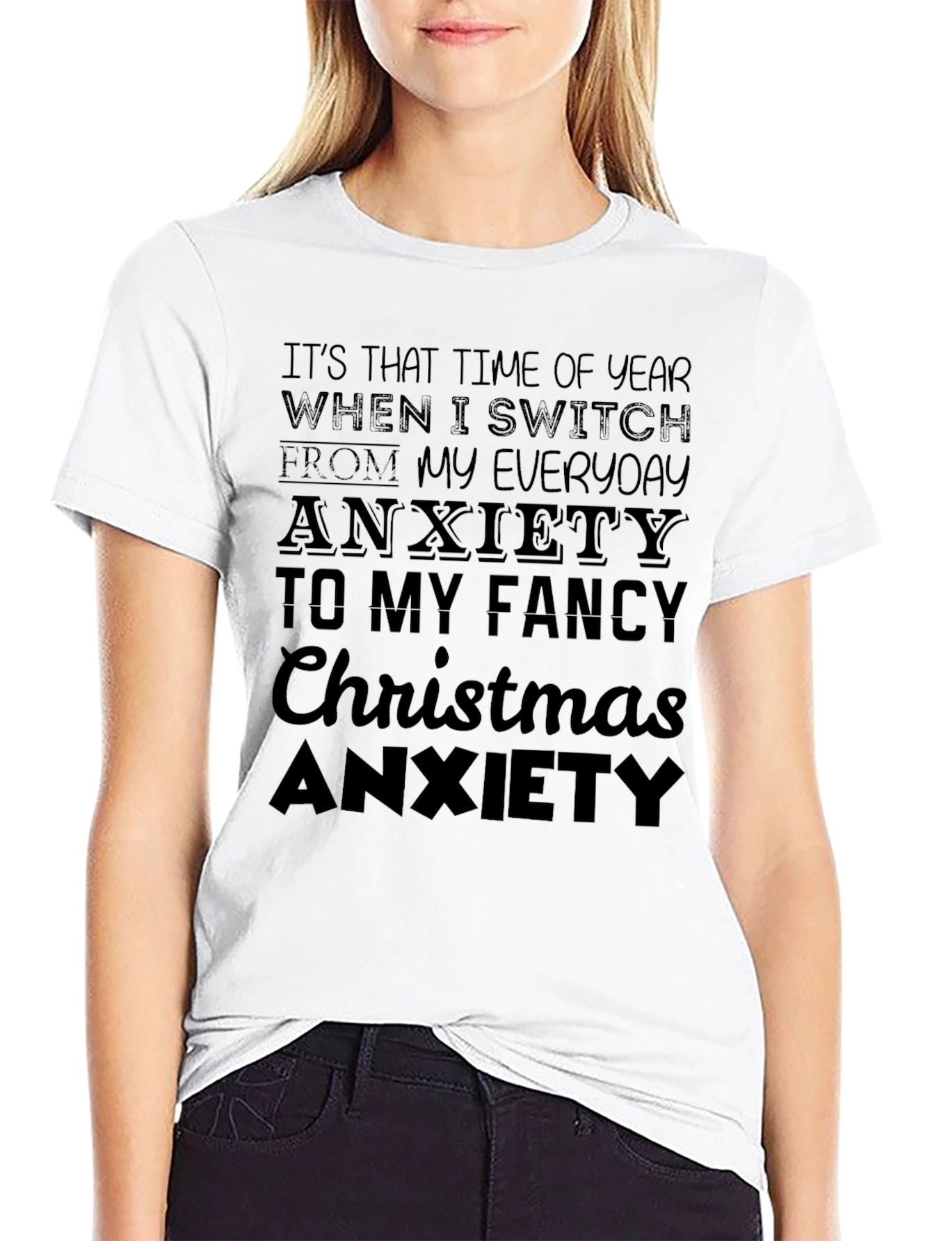 Funny Christmas Anxiety T-Shirt
