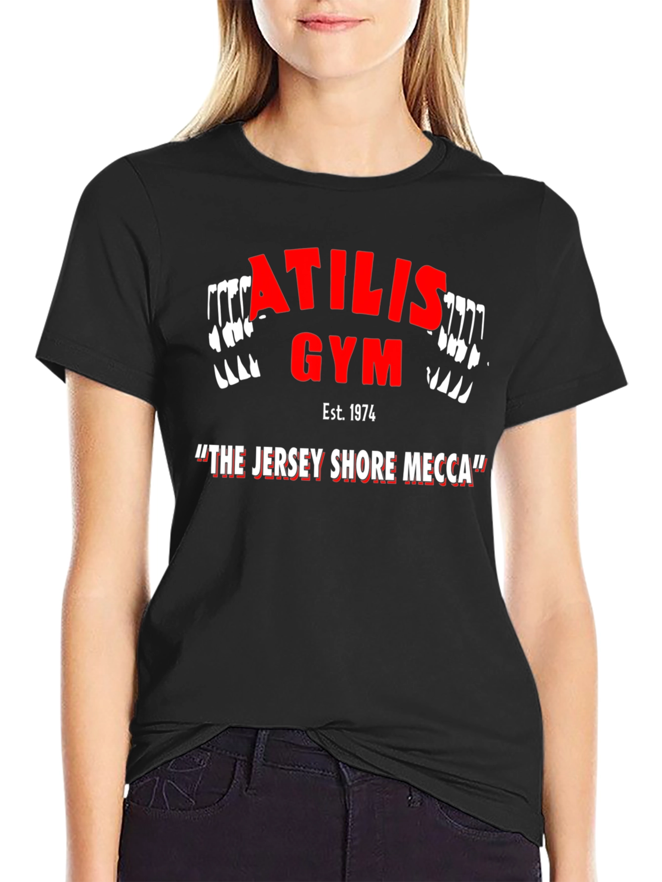 Atilis Gym Black T-Shirt - The Jersey Shore Mecca