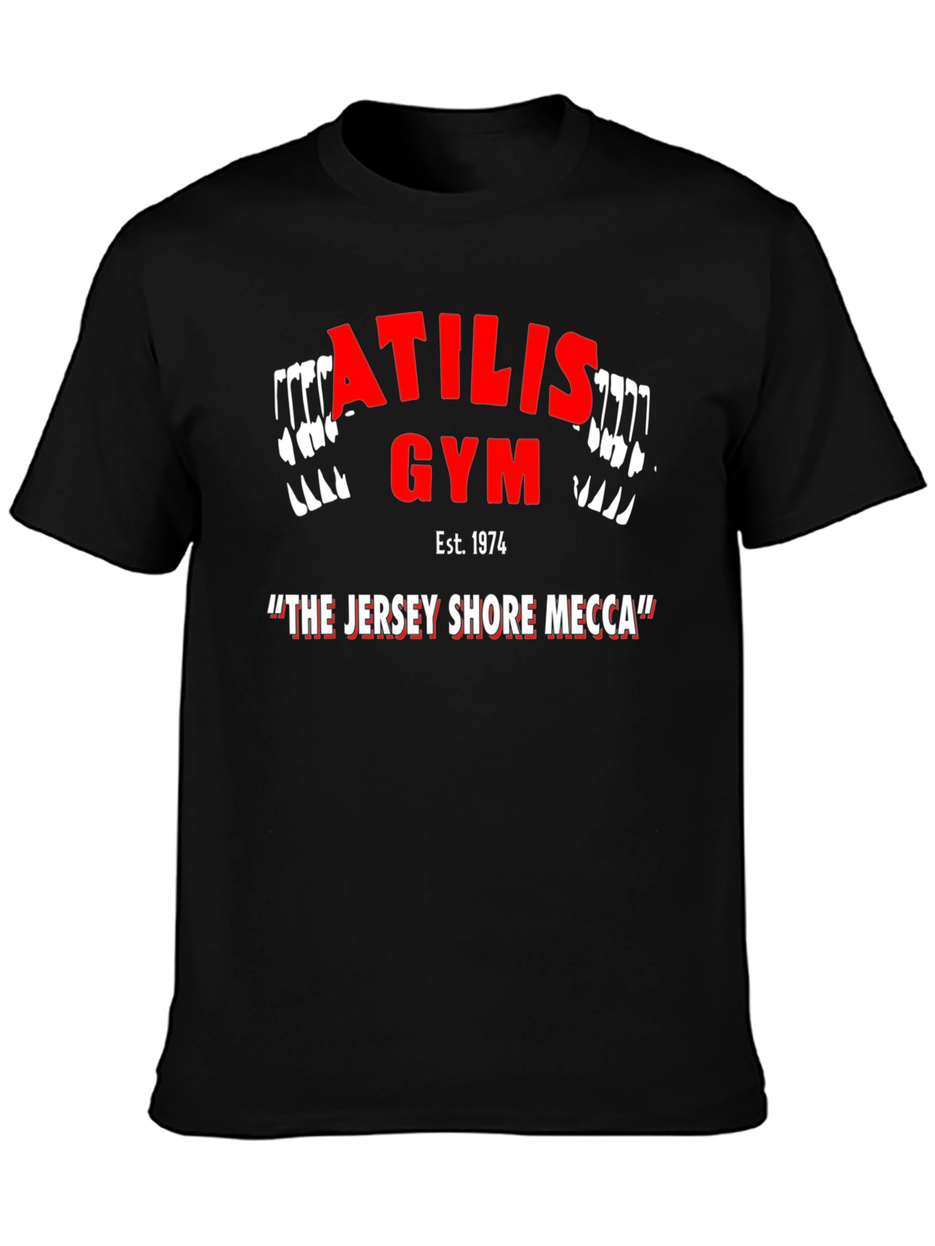 Atilis Gym Black T-Shirt - The Jersey Shore Mecca