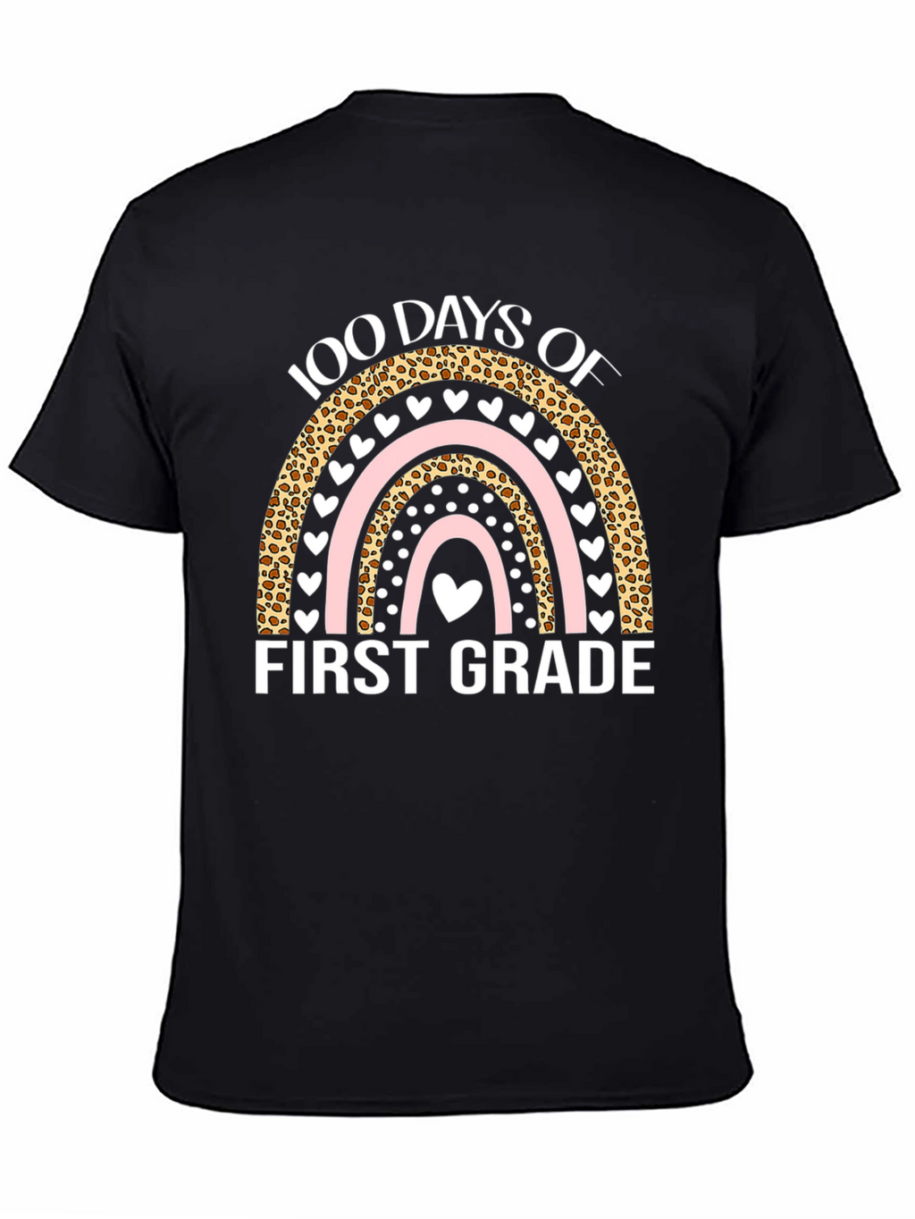 100 Days of First Grade T-Shirt - Rainbow Design