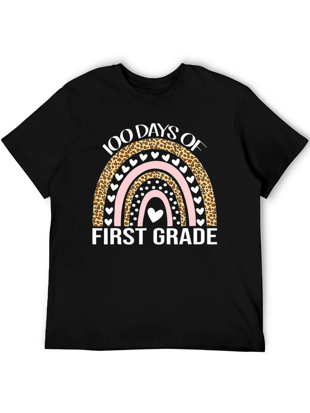 100 Days of First Grade T-Shirt - Rainbow Design