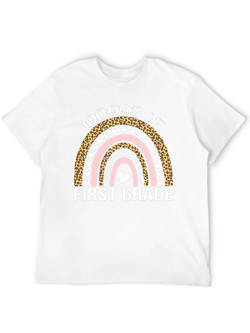 100 Days of First Grade T-Shirt - Rainbow Design
