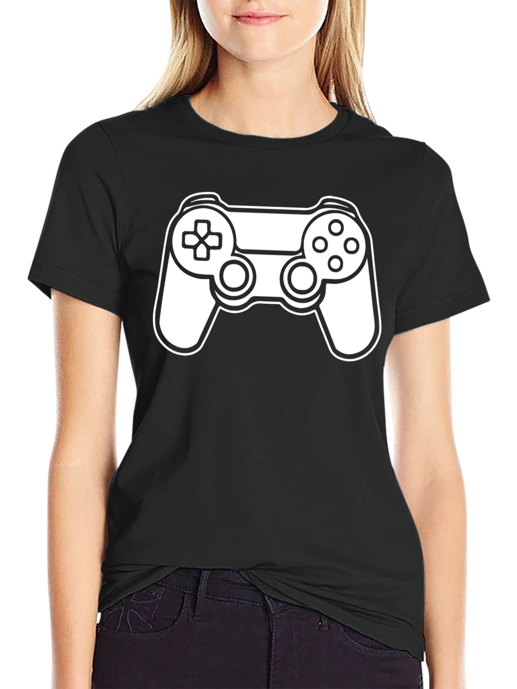 Gaming Controller Graphic Tee - Black T-Shirt