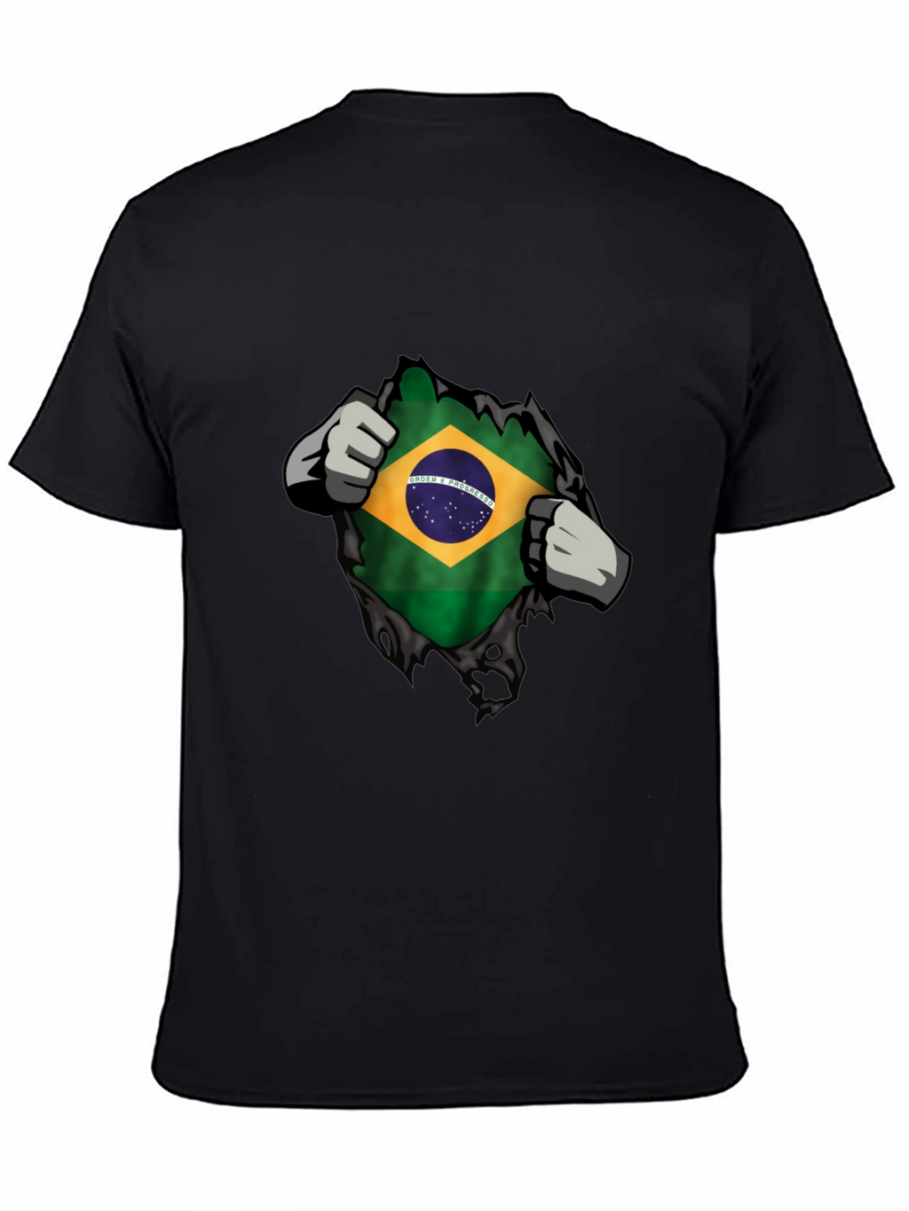 Brazilian Flag Ripped T-Shirt - Patriot Pride
