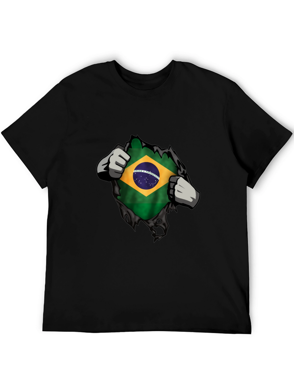 Brazilian Flag Ripped T-Shirt - Patriot Pride