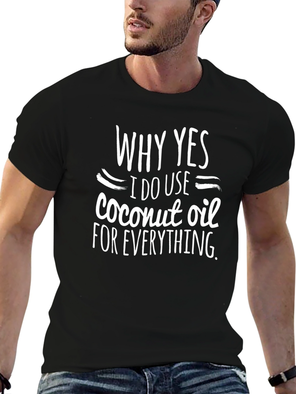 Coconut Oil Obsessed T-Shirt - Funny Slogan Tee