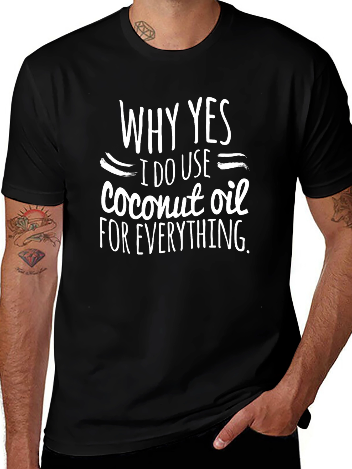 Coconut Oil Obsessed T-Shirt - Funny Slogan Tee