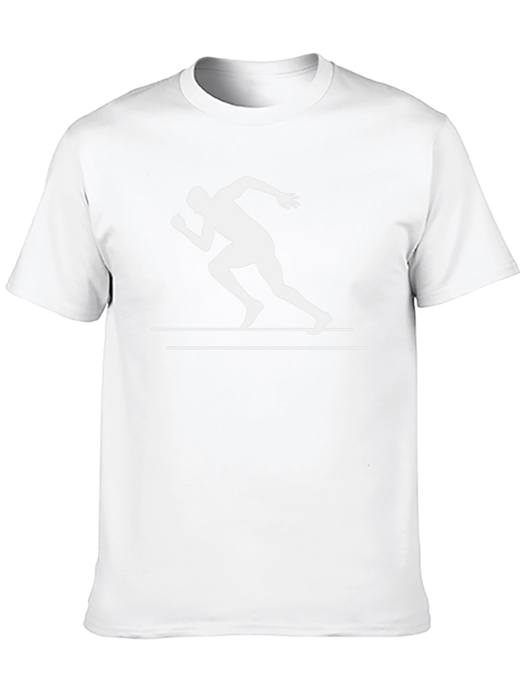 Runner Graphic Tee - Black Cotton T-Shirt