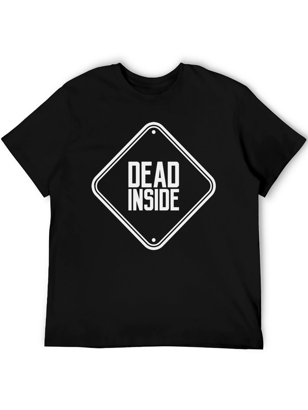 Dead Inside Graphic Tee - Black Crew Neck T-Shirt