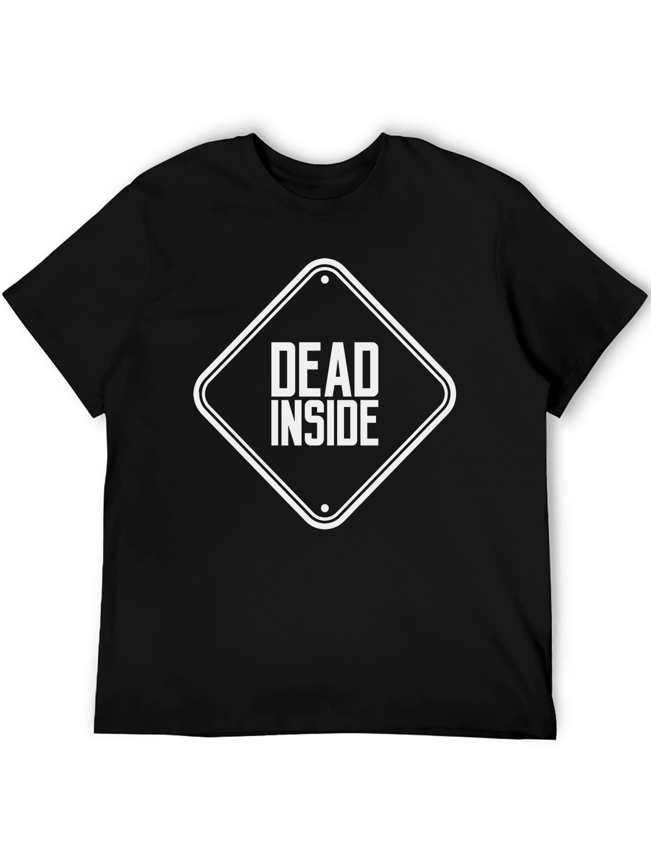 Dead Inside Graphic Tee - Black Crew Neck T-Shirt