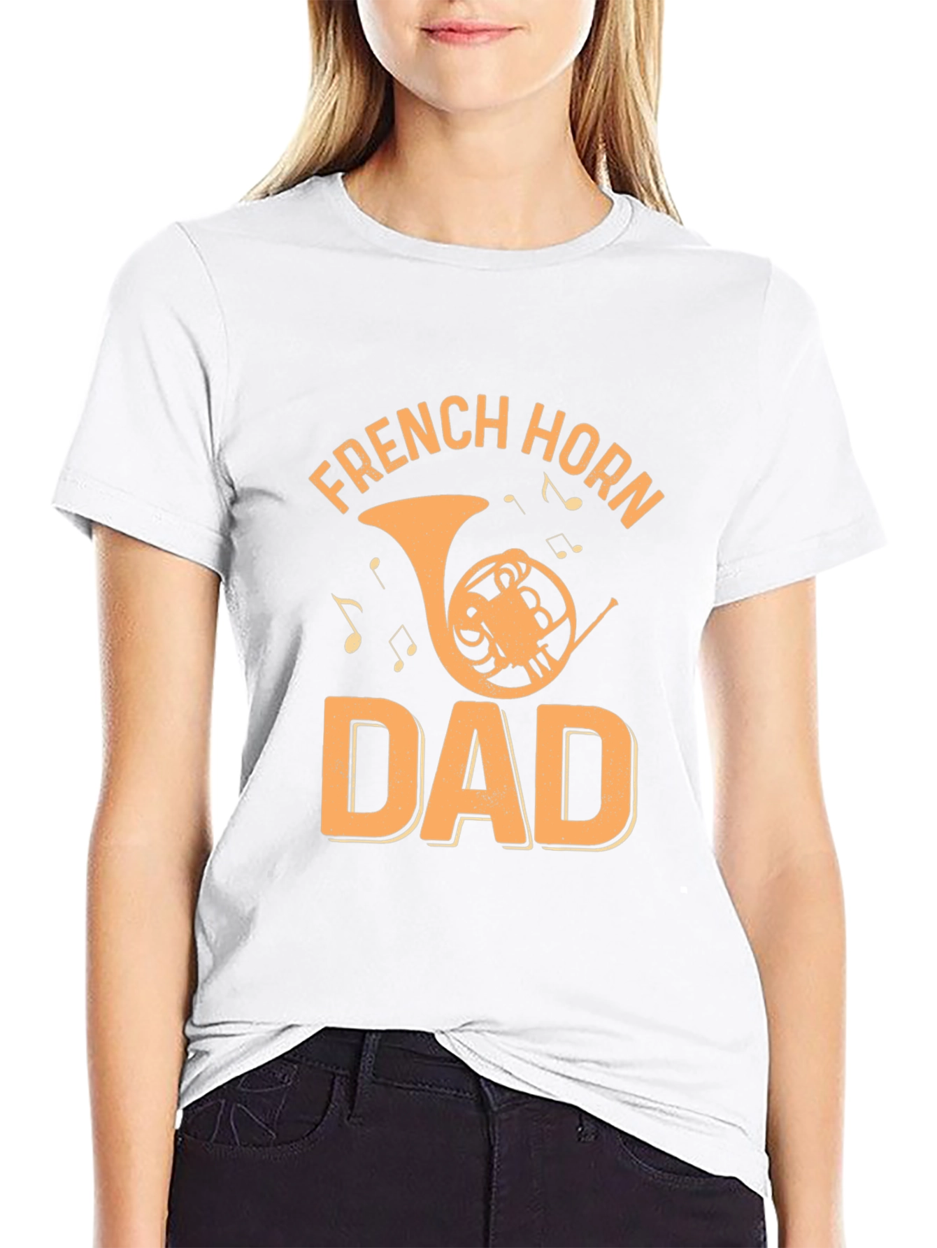 French Horn Dad Graphic T-Shirt