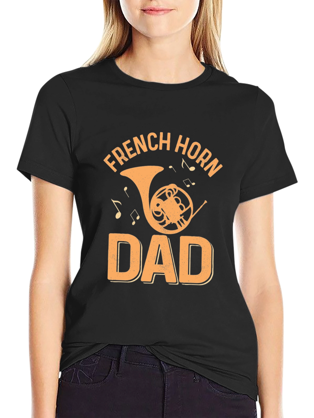 French Horn Dad Graphic T-Shirt