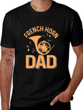 French Horn Dad Graphic T-Shirt