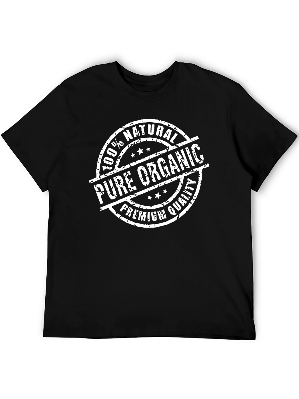 100% Natural Pure Organic Premium Quality Black T-Shirt
