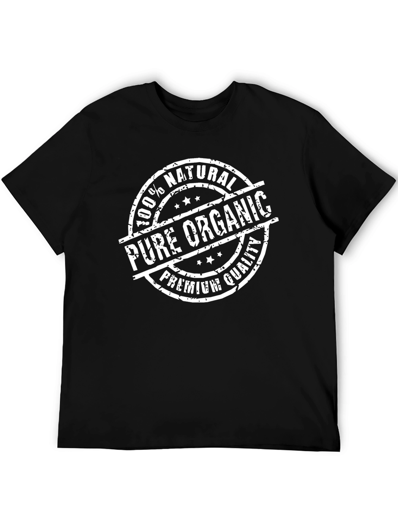 100% Natural Pure Organic Premium Quality Black T-Shirt